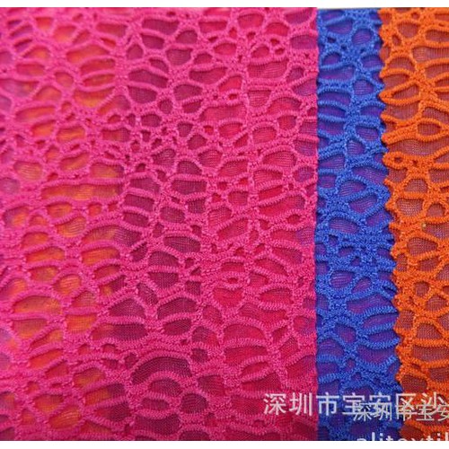 现货/针织布/提花面料/提花网眼系列女装夏季面料/图3