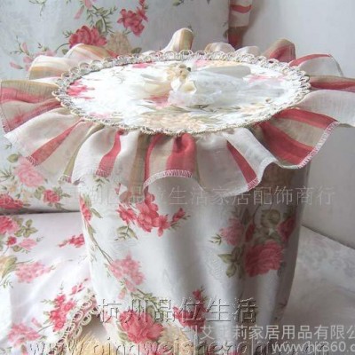 提花田园家居用品沙发巾