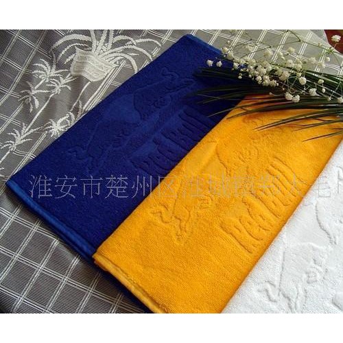 全棉材质柔软色质亮丽品种齐全提花浴巾，面巾方巾