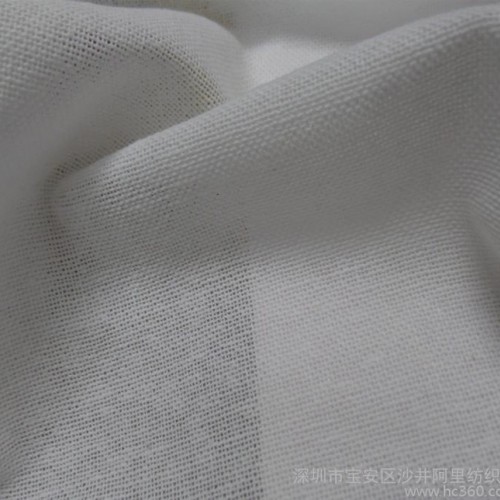 梭织全棉仿亚麻棉面料 平纹仿麻布 春夏季染色面料 夏季裤子面图3