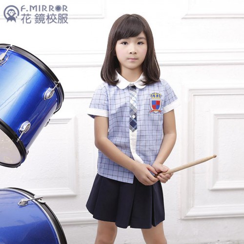 F.MIRROR花镜格子提花衫衣校服定做小学生校服幼儿园园服定制图3