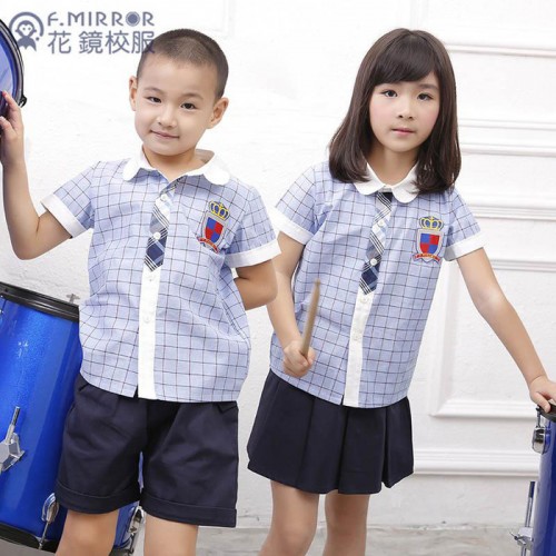 F.MIRROR花镜格子提花衫衣校服定做小学生校服幼儿园园服定制图2