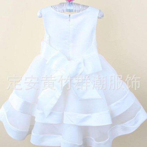 爆款婚纱礼服童装 时尚双层欧美童裙 公主裙 出口 H914图2