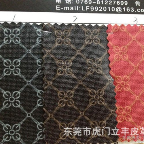 箱包料提花皮革 PVC人造革 印刷转移膜 （A589）图2