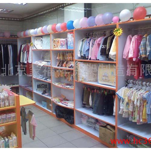 供应木制展示柜,服装展柜，服装道具，西装展柜，裤子展架展柜图2