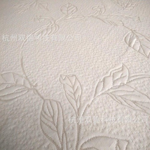 针织提花布 抗菌防螨空气层面料 床垫布图3