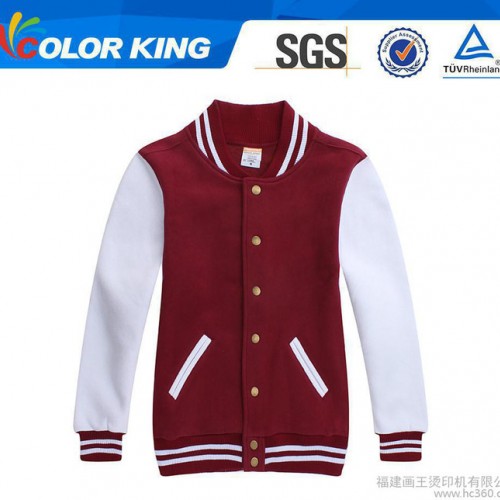 精梳棉棒球夹克 (儿童)  热转印外套棒球服 外贸纯棉童装外图1