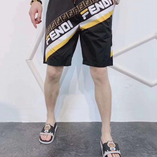 2019夏季潮款短裤欧洲站时尚印花五分裤速干运动沙滩裤宽松潮流裤子批发图8