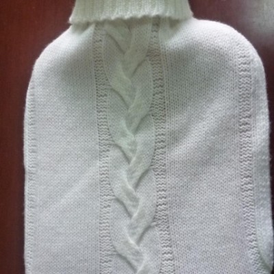 12G提花针织暖水袋套，毛线提花套，粗针热水袋毛线套，小毛线