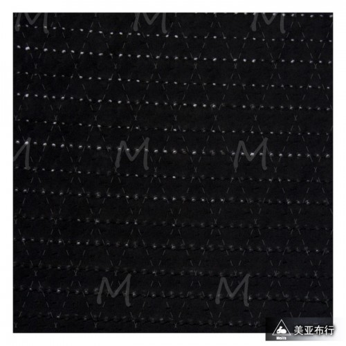 **批发多色带孔全涤针织提花时装女装轻薄透气微透布面料图1