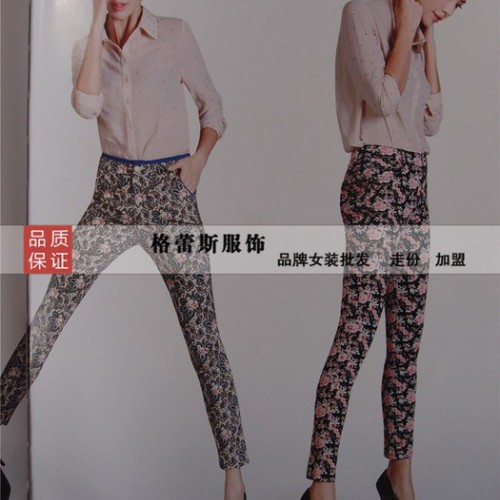 2015**裤子品牌 韩氏伊人显瘦休闲裤 广西格蕾斯服饰图8