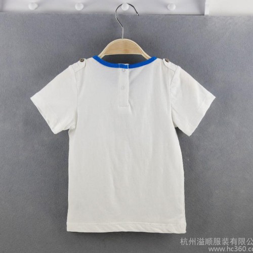 2015夏季新款童装 男童短袖T恤 韩版时尚休闲百搭中小童上图2