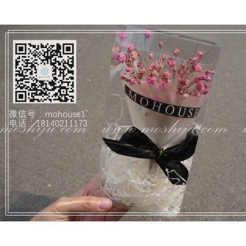（墨饰居mohouse 母亲节手提花篮 黑001号花篮）墨饰居创意花店图7