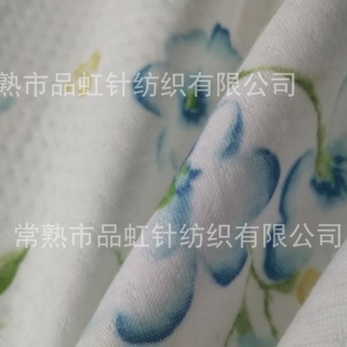 供应印花提花空气层梅花点花型空气层印花空气层图3