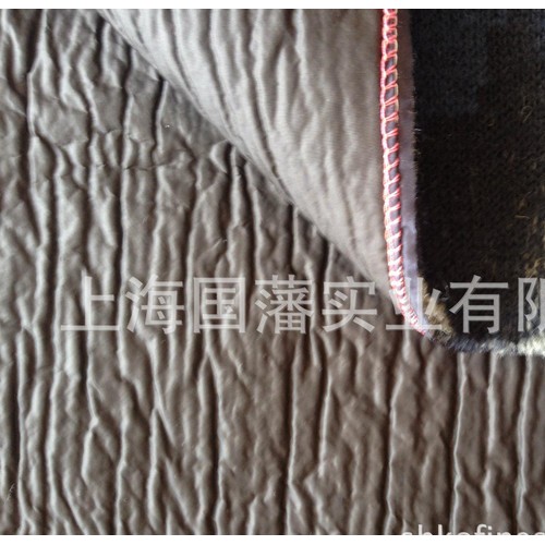 粗针织提花毛纺复合30D尼丝纺面料图2