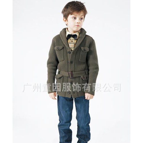 杉杉 男童英伦风格polo款针织衫秋装 新款品牌童装折扣图2