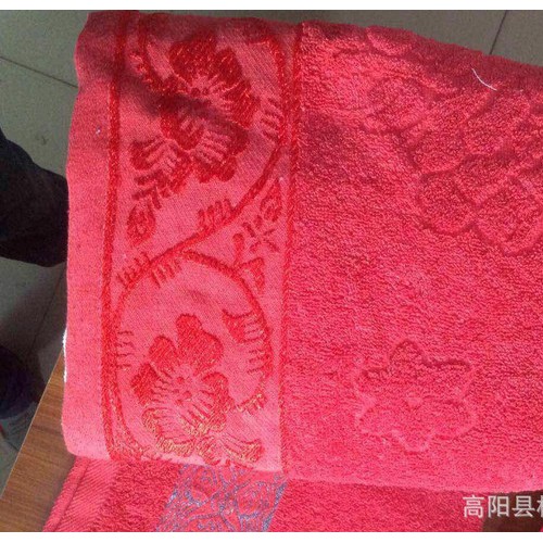 一条包邮纯棉提花宽丝带多花型浴巾 全棉加厚70*140浴巾图2