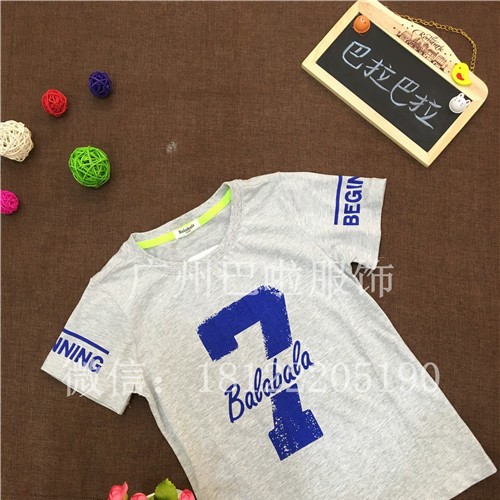 巴拉巴拉2019心款夏季T桖 品牌库存折扣 品牌童装尾货批发 品牌库存折扣批发图3