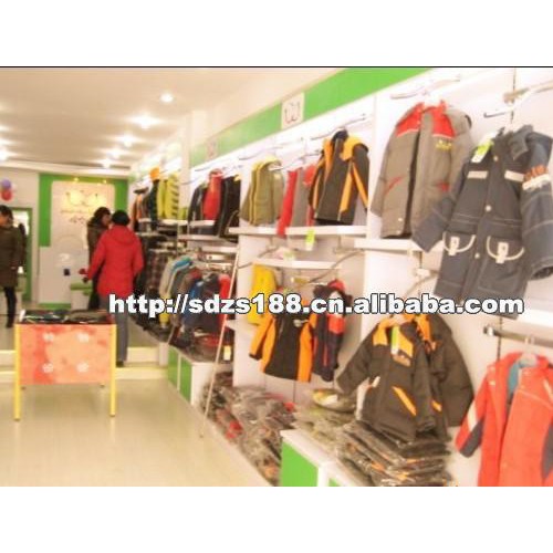 童装店服装货架 上墙服装货架 服装道具货架 服装道具厂图3
