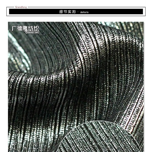广德隆烫金211 TJ211 涤氨美人条涂金粉春夏时装烫金面料 家庭装饰挂饰绑带套罩 礼服裙子裤子上衣外套帽子箱包图2