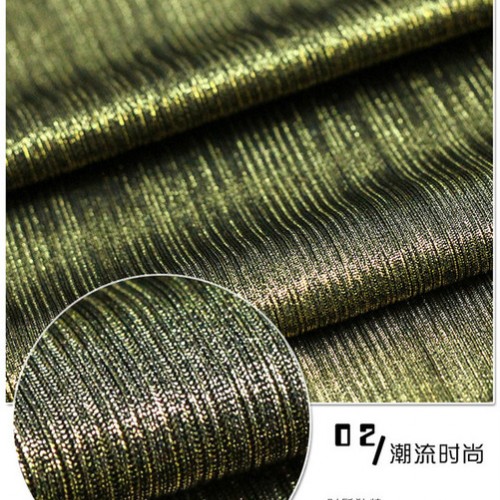 广德隆烫金211 TJ211 涤氨美人条涂金粉春夏时装烫金面料 家庭装饰挂饰绑带套罩 礼服裙子裤子上衣外套帽子箱包图3