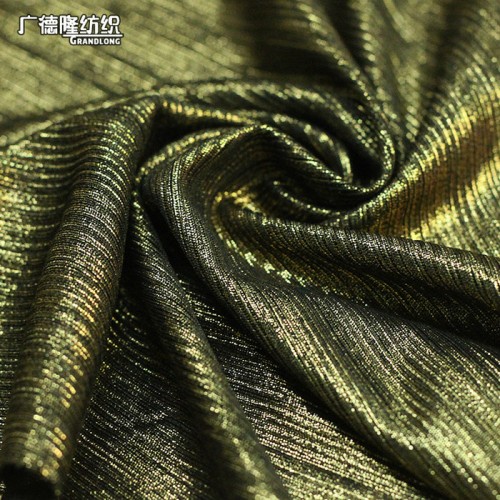 广德隆烫金211 TJ211 涤氨美人条涂金粉春夏时装烫金面料 家庭装饰挂饰绑带套罩 礼服裙子裤子上衣外套帽子箱包图6