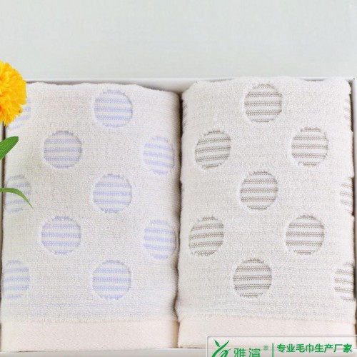 无捻提花圆圈 纯棉礼品毛巾 直销毛巾