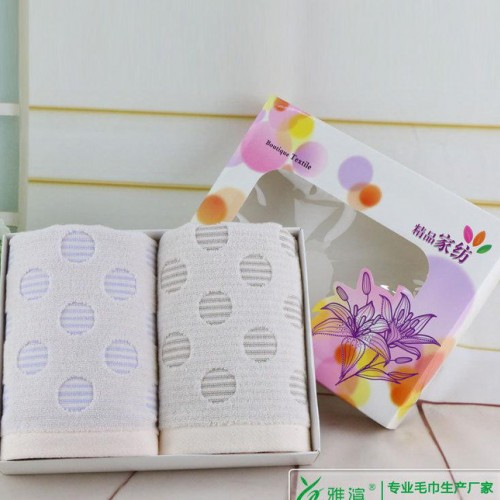 无捻提花圆圈 纯棉礼品毛巾 直销毛巾图3