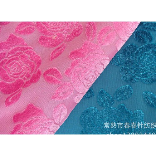 生产 针织 提花 压花 喷花 剪花 刷花 剪毛布 密丝绒出口图3