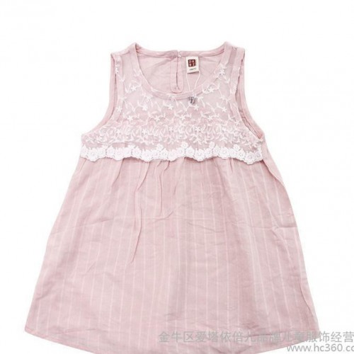 逗卡宝仔童装夏装2015新款女童无袖娃娃群儿童连衣裙招商加盟图3