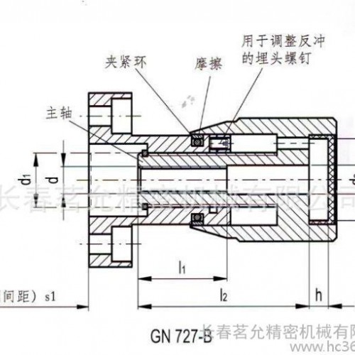 长春现货德国标准件 GN 727带可调主轴的裤子旋钮 价格实惠图3