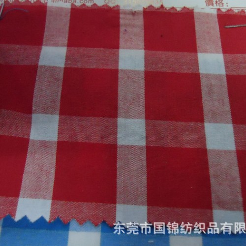 纯棉色织格子布 童装色织格 连衣裙用色织格子布图1