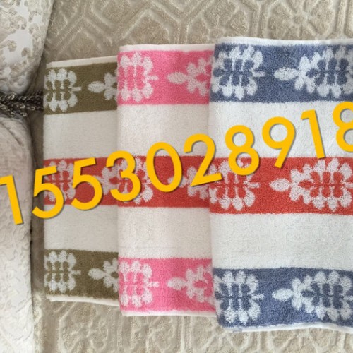 高阳毛巾厂家供应**无捻纯棉提花色织毛巾100g 擦脸巾 可定制