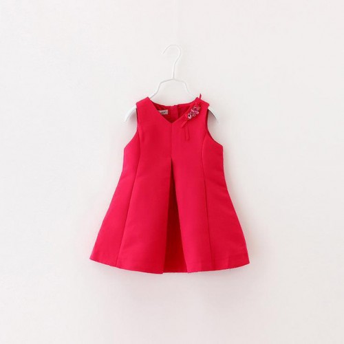 2015春夏欧美童装女童连衣裙背心裙礼服裙专柜款 公主裙图3