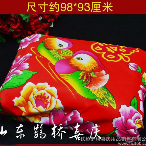 婚庆包袱皮结婚必备红包袱皮新娘陪嫁用品 烫金提花1米图2