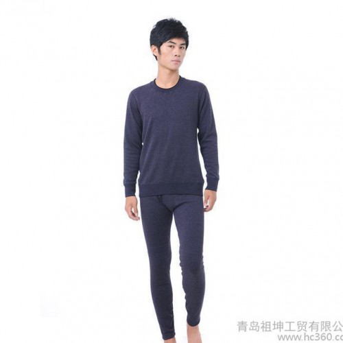 2015秋冬新款三色纯棉百搭保暖提花男裤 直销图1