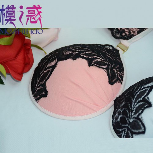 上市提花车面布隐形内衣 硅胶隐形文胸指纹按摩 免费拿样图3