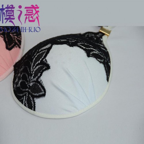 上市提花车面布隐形内衣 硅胶隐形文胸指纹按摩 免费拿样图2