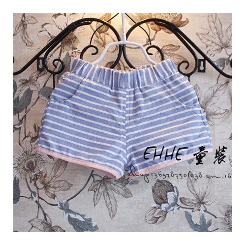 2015夏季新款女童装 韩版条纹背心裙短裤两件套免费代发加盟图2
