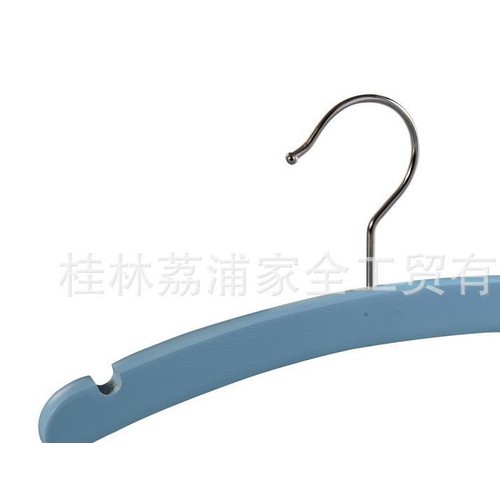 25CM可爱粉色宝贝衣架 儿童衣架 木质衣架 童装裤架图2
