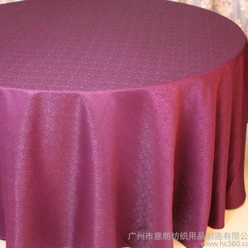 桌布 欧式酒店餐厅餐桌布防水 婚庆宴会提花圆台布 一件代发图3