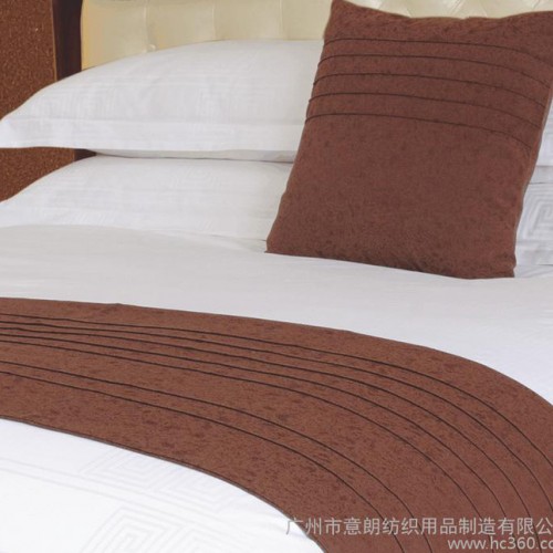 酒店客房布草 简约纯棉提花贡缎套件  床上用品多件套代理