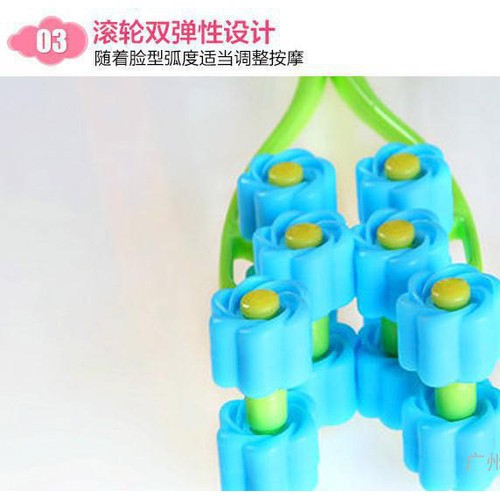 高品质货源 瘦脸按摩滚轮4158 三段式拉提花型瘦脸器 脸部按摩器图3