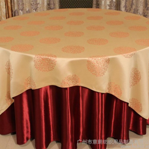 品牌家纺 酒店桌布 欧式时尚 提花台布 婚庆宴会圆桌台布图2