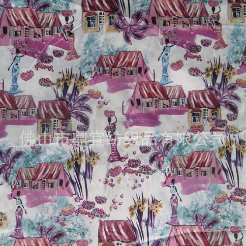迷你小屋印花图案 童装女装印花面料 羽绒服棉服印花布料图3