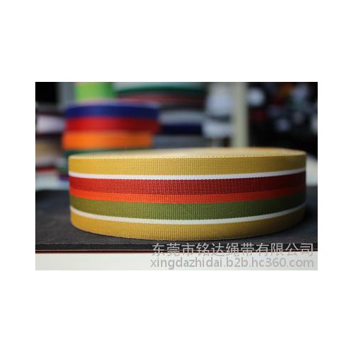 供应东莞铭达各种规格织带 涤纶带 松紧带 尼龙/仿尼龙带 提花带 厂家来样加工定制图2