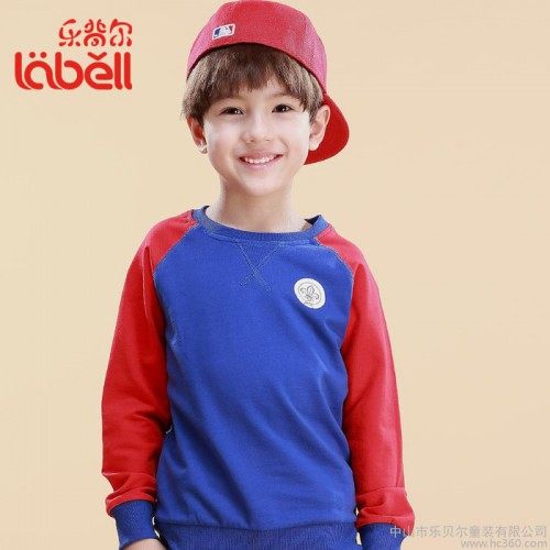供应lobell乐背尔童装乐背尔童装批发订做贴牌休闲男童纯棉卫衣图2