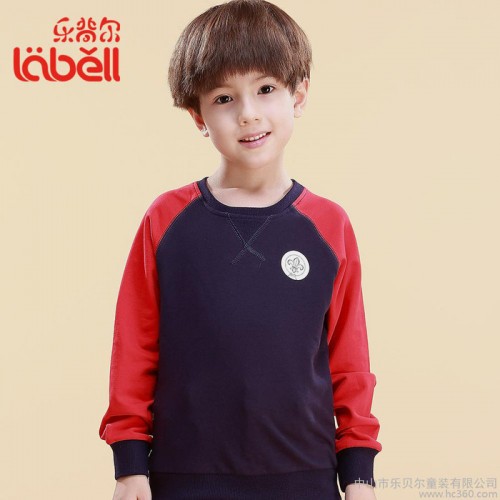 供应lobell乐背尔童装乐背尔童装批发订做贴牌休闲男童纯棉卫衣图3