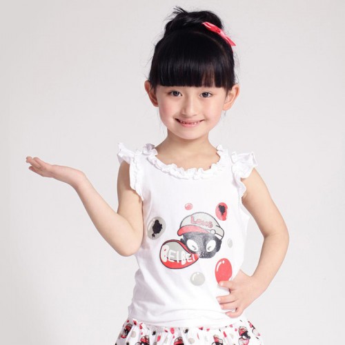 夏装新款童装裙女童连衣裙儿童裙子纱裙韩版服装热卖**夏季韩版童装制造图1