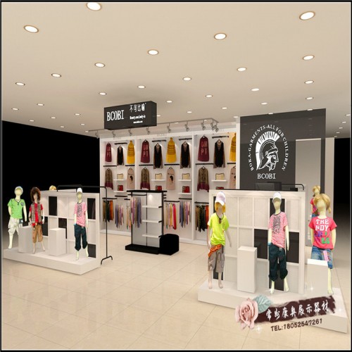 提供服务 婴童展柜 展示柜制作 展柜设计 童装展柜 童装展柜制作图2